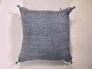 Silk Pillow Cover Handmade Moroccan Boho Blue Gray Kilim Pillowcase, Custom Sizes 18x18 to 30x30 Sofa Flo - product image 4