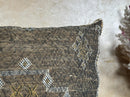 Handmade Moroccan Silk Pillow Cover, Neutral Boho Kilim Cushion, Tribal Diamond Pillowcase, Custom Sizes - product image 4