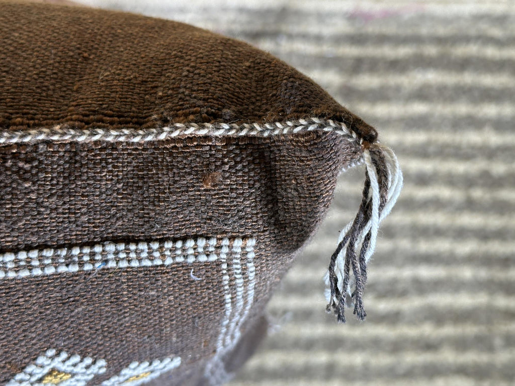 Artisan Moroccan Pillow Cover, Handmade Boho Cushion Case, Embroidered Decorative Pillowcase for Cozy Int - product image 5