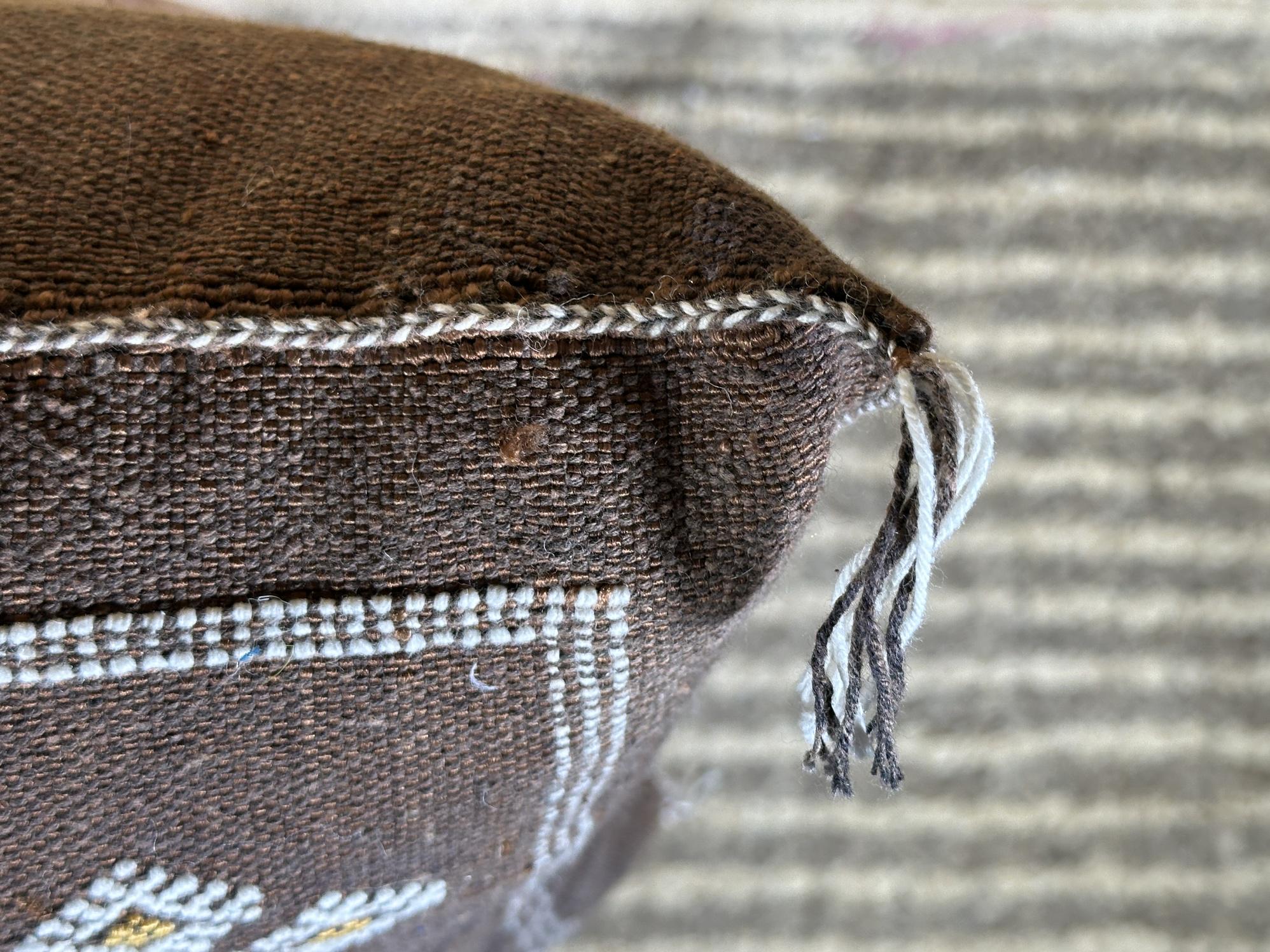 Artisan Moroccan Pillow Cover, Handmade Boho Cushion Case, Embroidered Decorative Pillowcase for Cozy Int - product image 5
