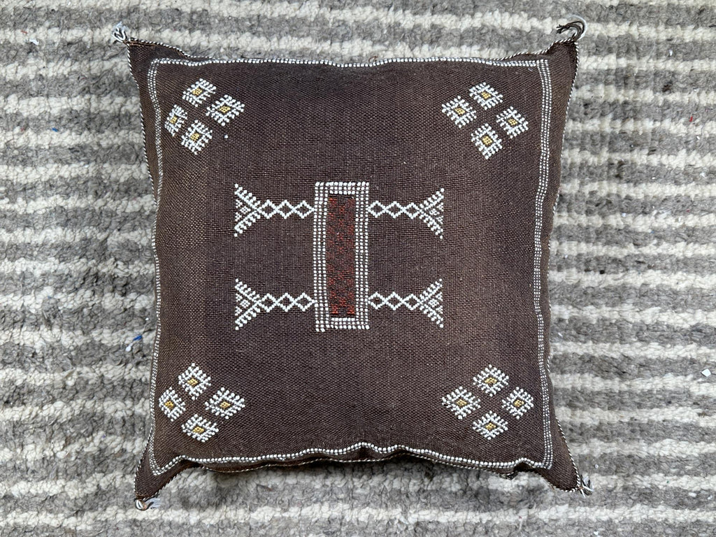 Artisan Moroccan Pillow Cover, Handmade Boho Cushion Case, Embroidered Decorative Pillowcase for Cozy Int - product image 9