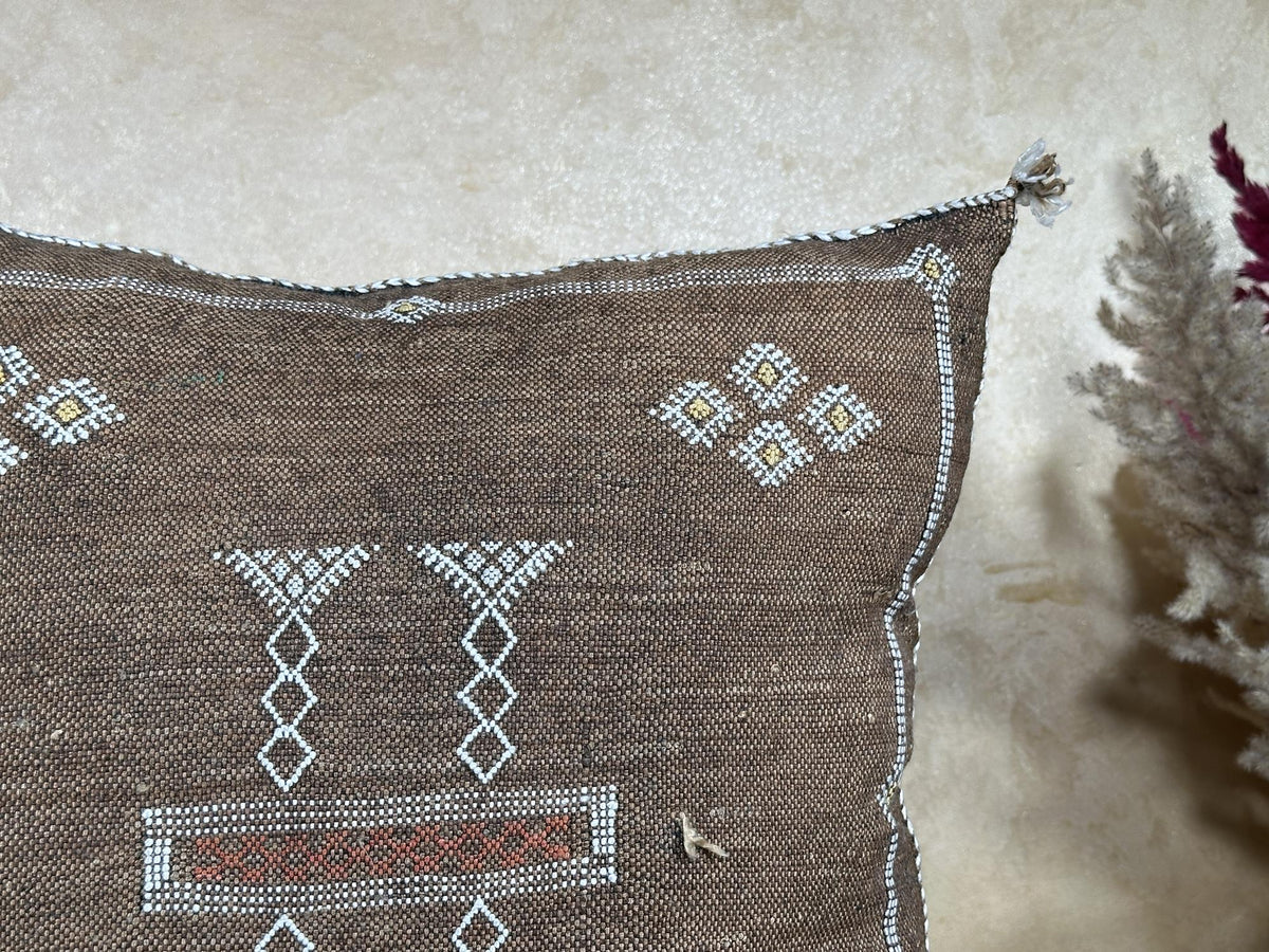 Moroccan Pillow Cover, Handmade Boho Cushion Case, Artisan Embroidered Decorative Pillowcase for Home Dec - product image 3