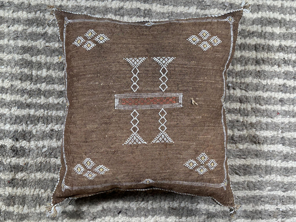 Moroccan Pillow Cover, Handmade Boho Cushion Case, Artisan Embroidered Decorative Pillowcase for Home Dec - product image 8