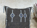 Handmade Moroccan Pillow Cover, Boho Embroidered Cushion Case, Artisan Decorative Pillowcase for Sofa Cou - product image 3