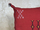 Artisan Moroccan Pillow Cover, Handmade Boho Cushion Case, Embroidered Decorative Pillowcase for Sofa Bed - product image 3