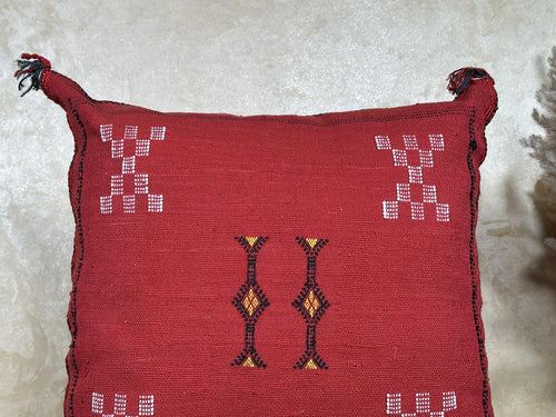 Artisan Moroccan Pillow Cover, Handmade Boho Cushion Case, Embroidered Decorative Pillowcase for Sofa Bed - product image 2