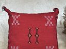Artisan Moroccan Pillow Cover, Handmade Boho Cushion Case, Embroidered Decorative Pillowcase for Sofa Bed - product image 2