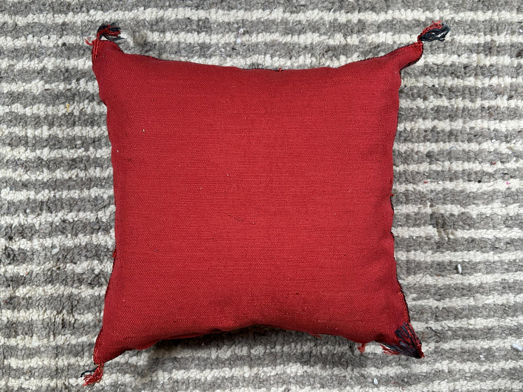 Artisan Moroccan Pillow Cover, Handmade Boho Cushion Case, Embroidered Decorative Pillowcase for Sofa Bed - product image 10