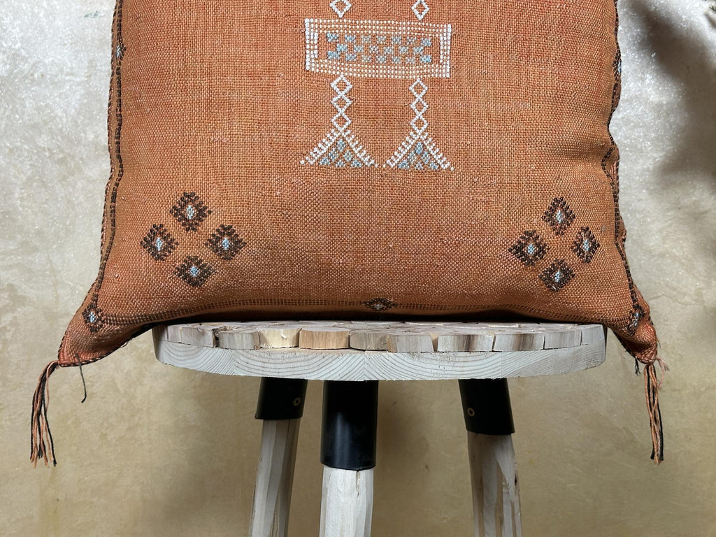Moroccan Handmade Pillow Cover, Boho Embroidered Cushion Case, Decorative Pillowcase for Sofa Couch Bedro - product image 2