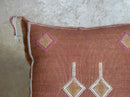 Handmade Moroccan Boho Pillow Cover, Embroidered Cushion Case, Decorative Artisan Pillowcase for Cozy Hom - product image 4