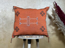 Moroccan Artisan Pillow Cover, Handmade Boho Cushion Case, Embroidered Decorative Pillowcase for Couch So - product image 1