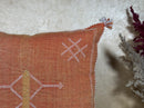 Boho Lumbar Pillow Cover, Navy Moroccan Kilim Cushion, Handmade Cactus Silk Pillowcase Decor - product image 4