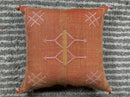 Boho Lumbar Pillow Cover, Navy Moroccan Kilim Cushion, Handmade Cactus Silk Pillowcase Decor - product image 10