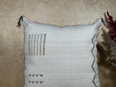 Boho Kilim Pillow Cover, Navy Moroccan Cushion, Handmade Cactus Silk Pillow for Sofa Couch Bed - product image 3