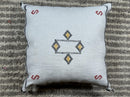 Handmade Navy Pillow Cover, Moroccan Boho Pillow, Cactus Silk Kilim Cushion Cover for Sofa Decor - product image 10