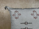 Navy Kilim Pillow Cover, Handmade Moroccan Cushion, Boho Cactus Silk Pillowcase for Cozy Decor - product image 5