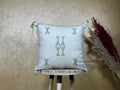 Moroccan Silk Pillow Cover, Kilim Pillows, Boho Pillow Cover, Sabra Silk Pillow, Berber Cushion, Handmade - product image 1