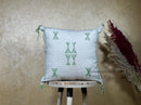 Moroccan Silk Pillow Cover, Kilim Pillows, Boho Pillow Cover, Sabra Silk Pillow, Berber Cushion, Handmade - product image 1