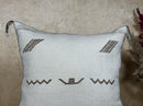 Boho Cushion Covers, Moroccan Cushion, Cactus Silk Pillow, Berber Pillow, Turkish Pillow, Handmade Neutra - product image 3