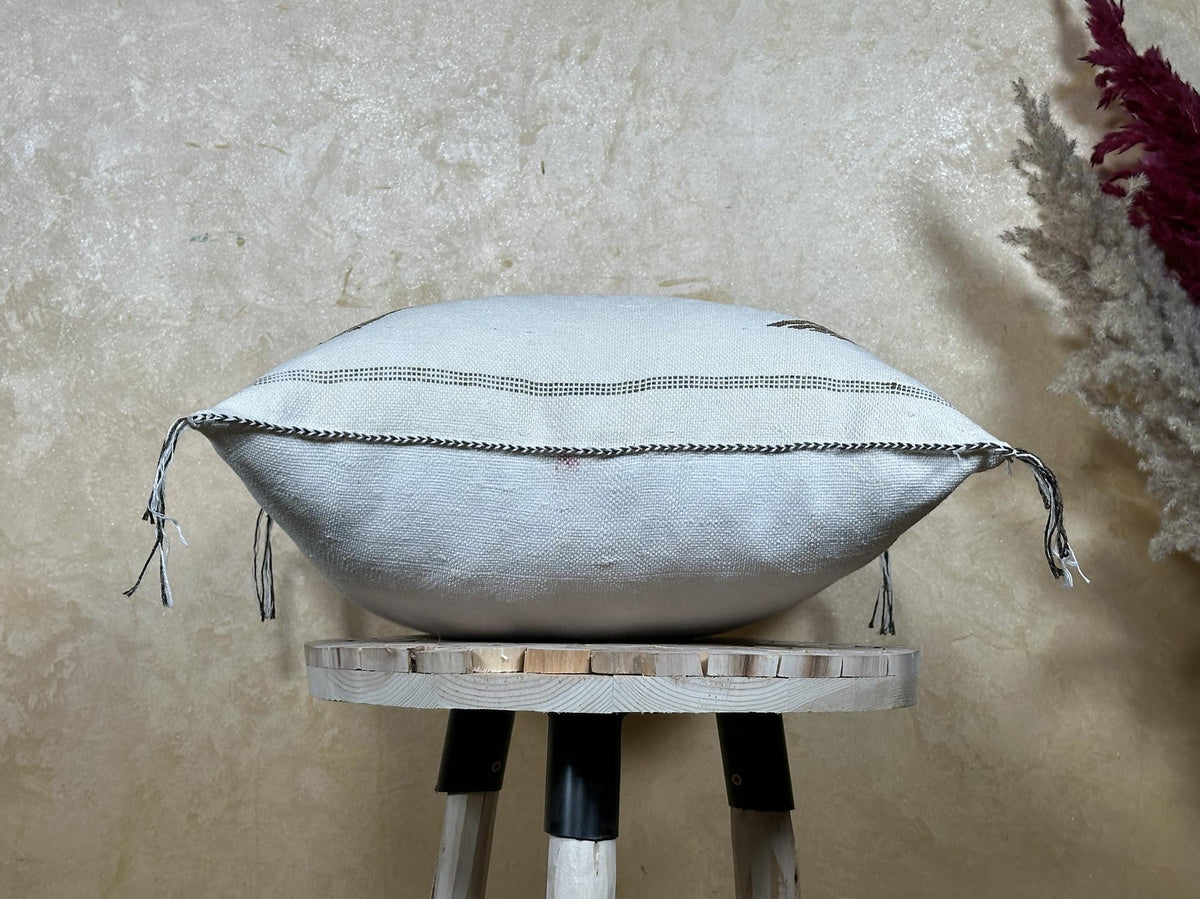 Boho Cushion Covers, Moroccan Cushion, Cactus Silk Pillow, Berber Pillow, Turkish Pillow, Handmade Neutra - product image 8