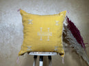 Handmade Silk Pillow Cover, Moroccan Pillow, Boho Pillow, Kilim Pillow Cover, Sabra Silk Pillow, Sofa Cus - product image 1