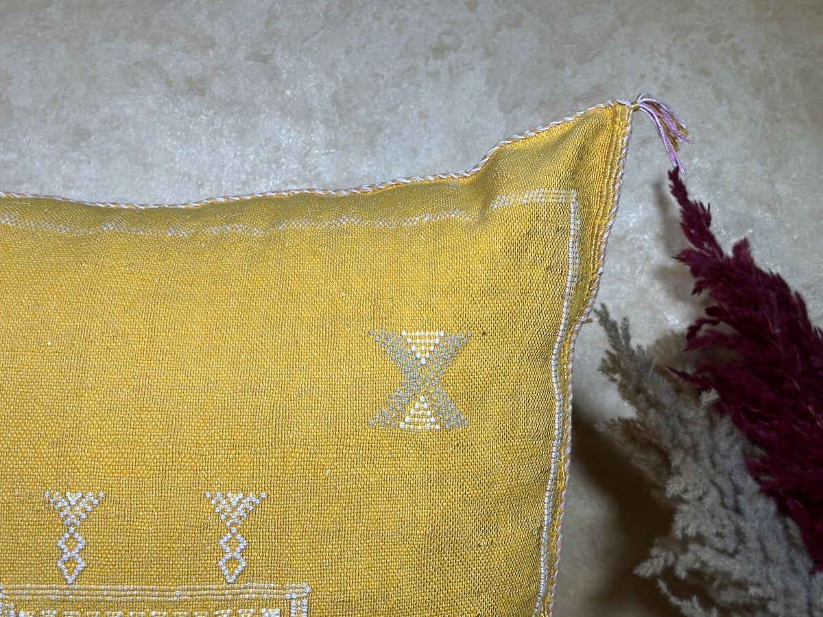 Handmade Silk Pillow Cover, Moroccan Pillow, Boho Pillow, Kilim Pillow Cover, Sabra Silk Pillow, Sofa Cus - product image 4