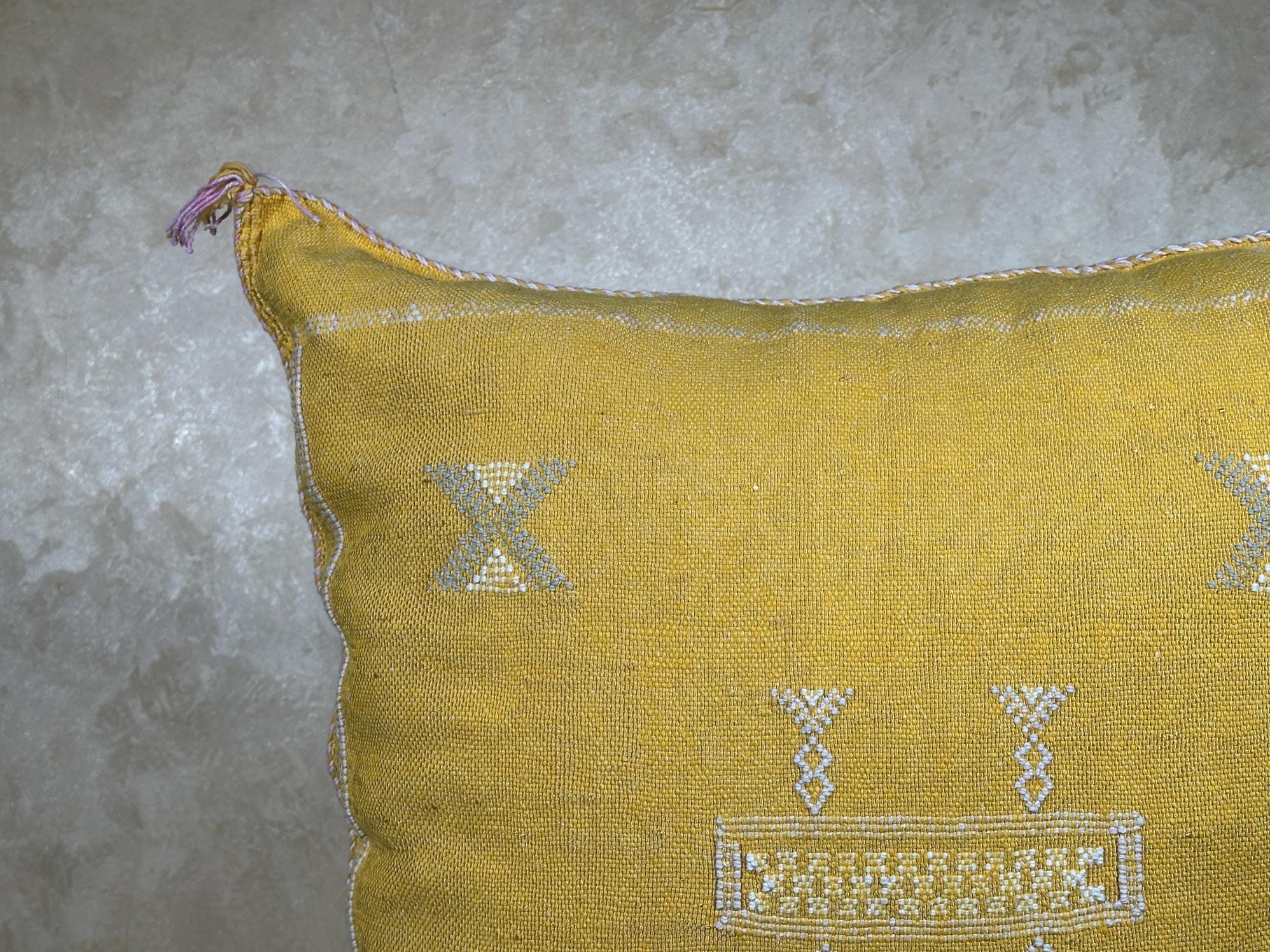 Handmade Silk Pillow Cover, Moroccan Pillow, Boho Pillow, Kilim Pillow Cover, Sabra Silk Pillow, Sofa Cus - product image 5