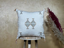Moroccan Cactus Silk Pillow Cover, Boho Lumbar Pillow, Berber Pillow, Turkish Pillow, Neutral Embroidered - product image 1