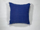 Handmade Blue Moroccan Silk Pillow Cover, Pink White Tribal Embroidery, Boho Cactus Sabra Silk Cushion, C - product image 9