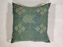 Moroccan Silk Pillow Cover, Handmade Green Boho Cactus Silk Cushion with Gold Diamond Embroidery, Custom - product image 5