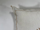 Handmade Silk Moroccan Pillow Cover, Cream Ivory Beige Tribal Embroidery, Neutral Boho Geometric Cushion - product image 6
