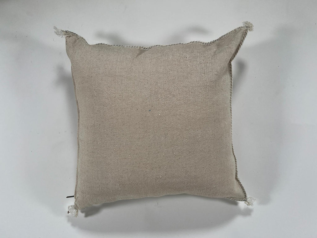 Moroccan Handmade Silk Pillow Cover, Embroidered Cushion Case, Boho Kilim Style Decor - product image 8