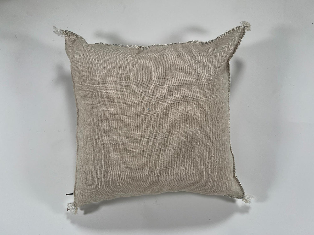 Moroccan Handmade Silk Pillow Cover, Embroidered Cushion Case, Boho Kilim Style Decor - product image 8