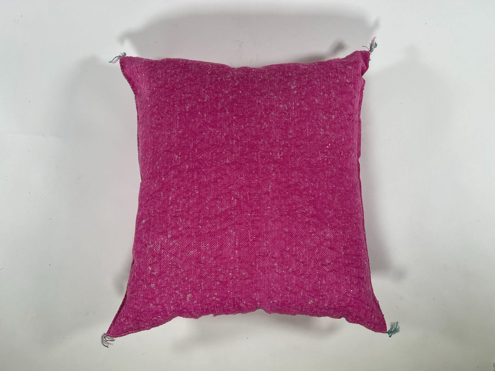 Handmade Embroidered Silk Pillow Cover, Moroccan Boho Cushion Case for Sofa Bed Home - product image 10