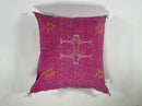 Handmade Embroidered Silk Pillow Cover, Moroccan Boho Cushion Case for Sofa Bed Home - product image 9