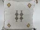 Handmade Moroccan Pillow Cover, Silk Embroidered Cushion Case, Boho Living Room Bedroom Decor - product image 4