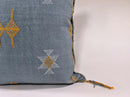 Handmade Silk Pillow Cover, Moroccan Embroidered Cushion Case, Boho Kilim Inspired Home - product image 3