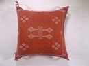 Moroccan Silk Pillow Cover, Handmade Embroidered Cushion Case, Boho Sofa Bed Pillow Decor - product image 9