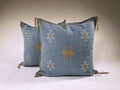 Handmade Silk Pillow Cover, Moroccan Embroidered Cushion Case, Boho Kilim Inspired Home - product image 1