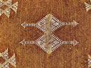 Brown Rust Moroccan Cactus Silk Pillow Cover, Berber Geometric Boho Cushion, Handmade Sabra Silk Decor - product image 9