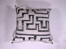 Black and White Kilim Pillow Cover, Moroccan Silk Boho Cushion, Geometric Handmade Pillow Sham with Corne - product image 10