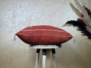 Rust Moroccan Sabra Cactus Silk Pillow Cover, Terracotta Boho Cushion, Handmade Kilim Style Pillowcase fo - product image 9