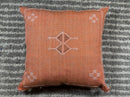 Moroccan Silk Pillow Cover Handmade Boho Pillowcase, Terracotta Geometric Cushion Cover, Custom Sizes for - product image 7