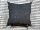 Handmade Moroccan Silk Pillow Cover, Black Boho Pillowcase, Tribal Embroidered Home Decor for Sofa Couch - product image 10