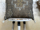 Handmade Moroccan Silk Pillow Cover, Neutral Boho Kilim Cushion, Tribal Diamond Pillowcase, Custom Sizes - product image 2