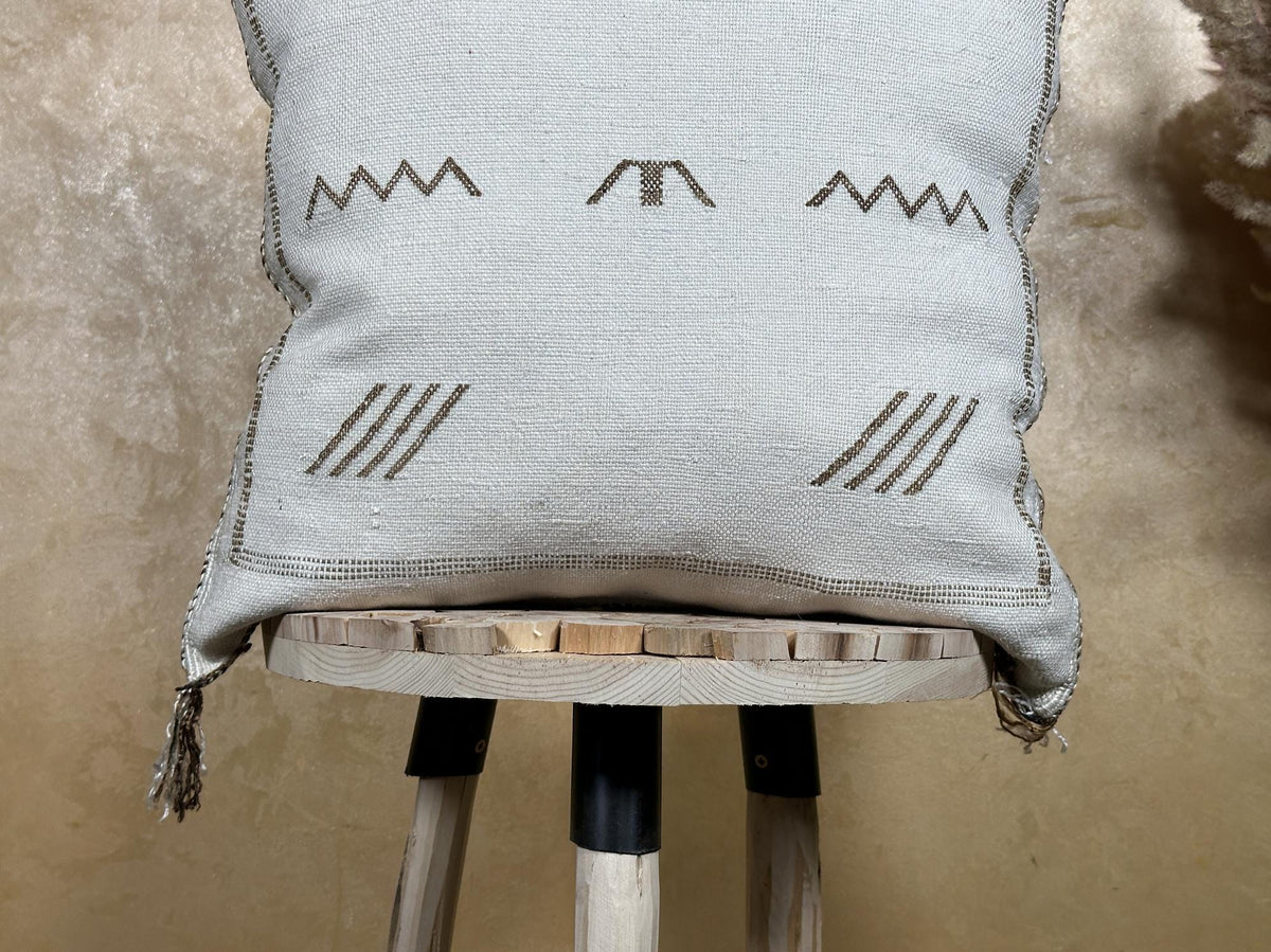 Moroccan Handmade Pillow Cover, Boho Decorative Cushion Case, Embroidered Pillowcase for Sofa Bed Home De - product image 2