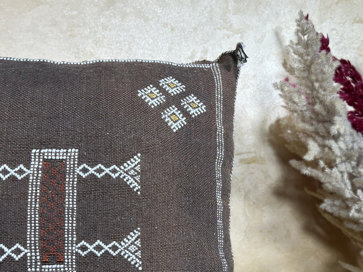 Artisan Moroccan Pillow Cover, Handmade Boho Cushion Case, Embroidered Decorative Pillowcase for Cozy Int - product image 3