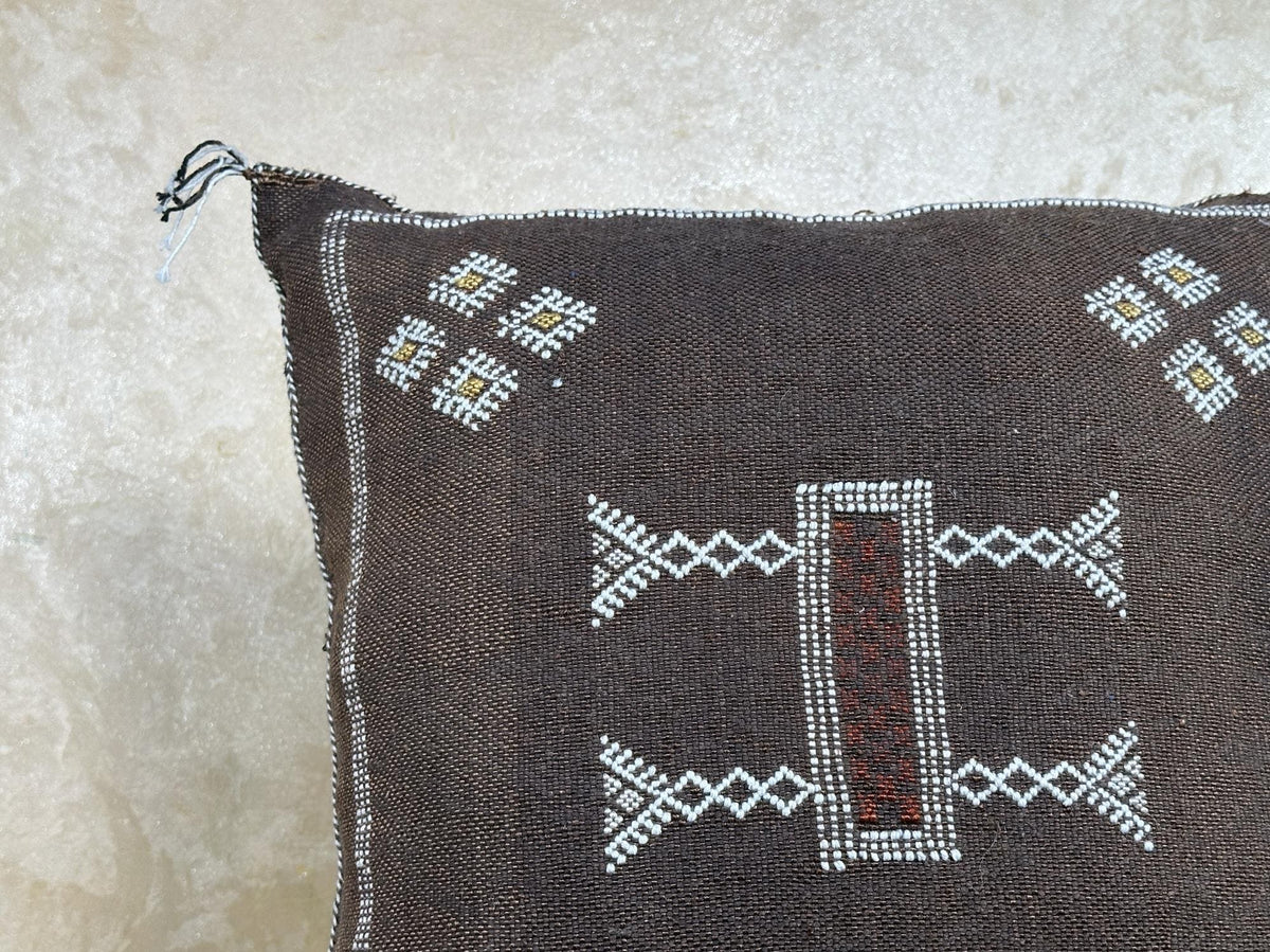 Artisan Moroccan Pillow Cover, Handmade Boho Cushion Case, Embroidered Decorative Pillowcase for Cozy Int - product image 4