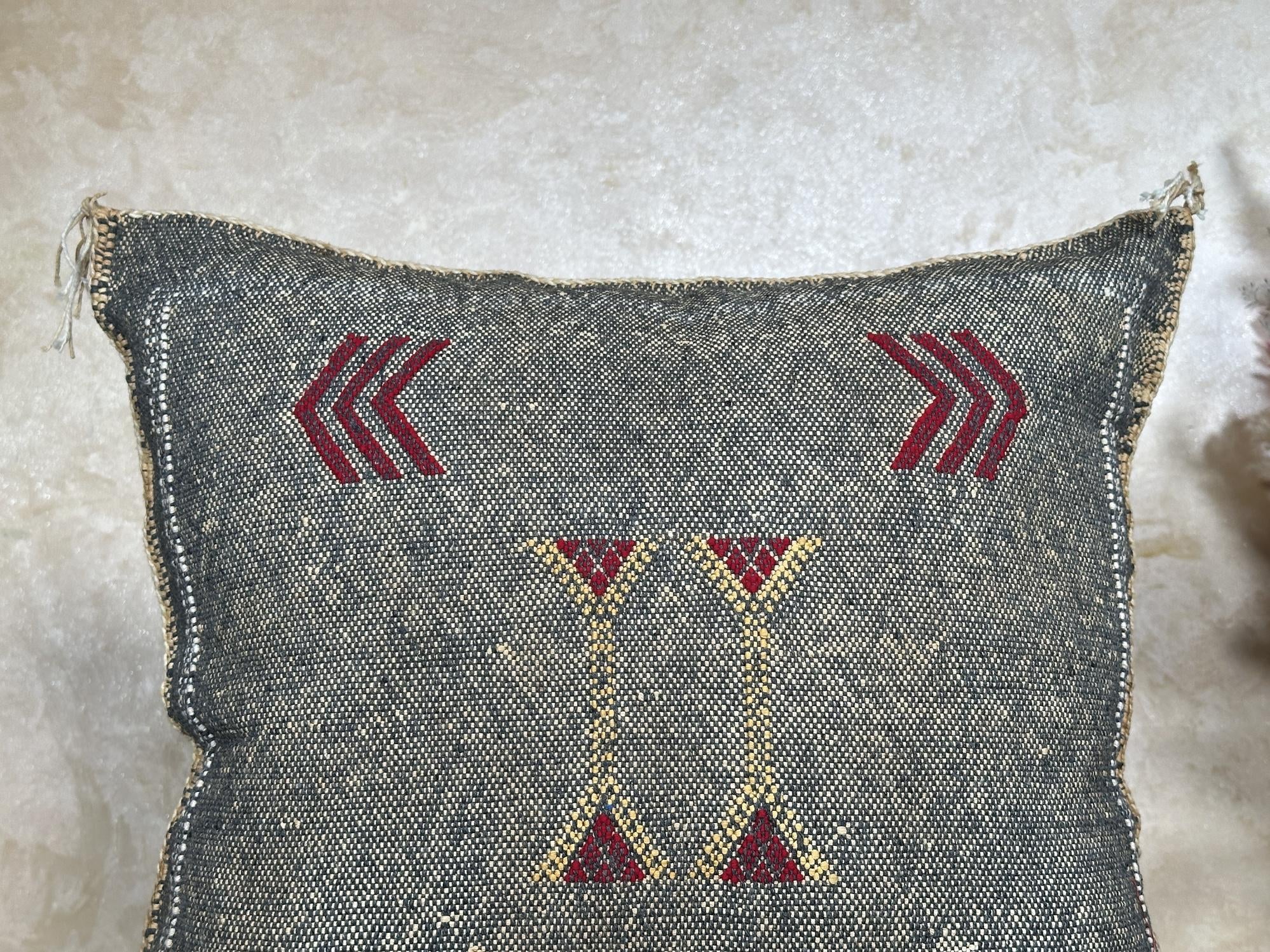Moroccan Boho Cushion Cover, Handmade Decorative Pillowcase, Artisan Embroidered Pillow Cover for Home St - product image 2