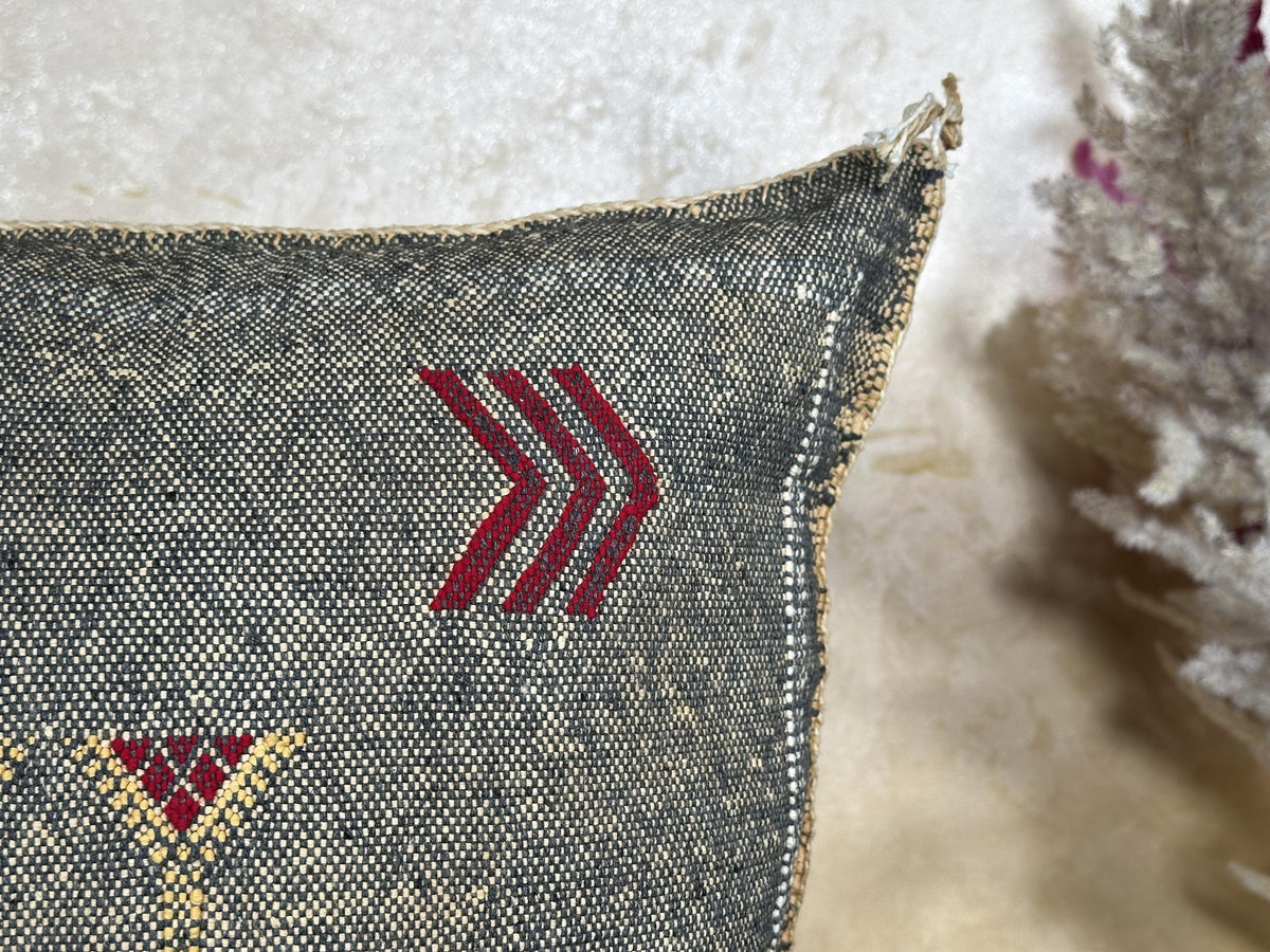 Moroccan Boho Cushion Cover, Handmade Decorative Pillowcase, Artisan Embroidered Pillow Cover for Home St - product image 3